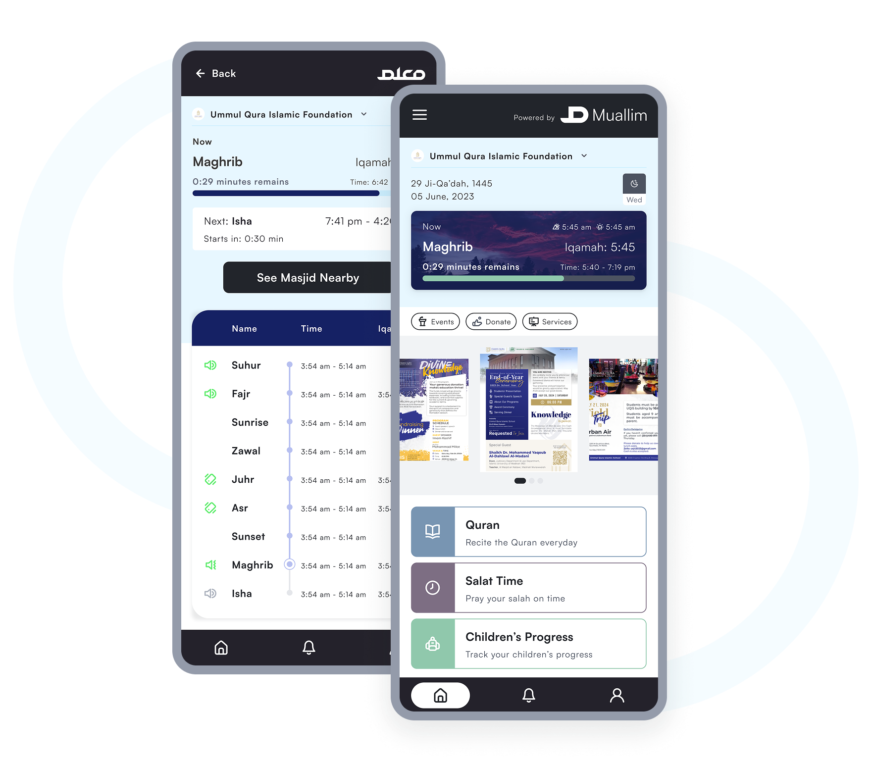 Parent App interface preview
